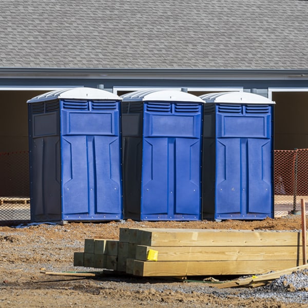 are there any restrictions on where i can place the porta potties during my rental period in Penn Valley